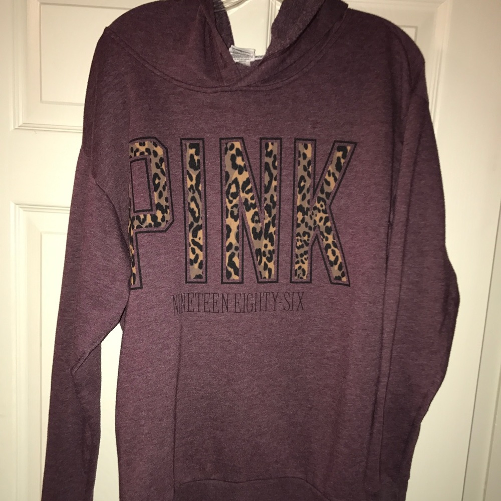 Pink Maroon hoodie